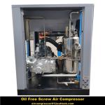 55 KW Low Noise Oiless Oil Free Air Compressor For Food Industry