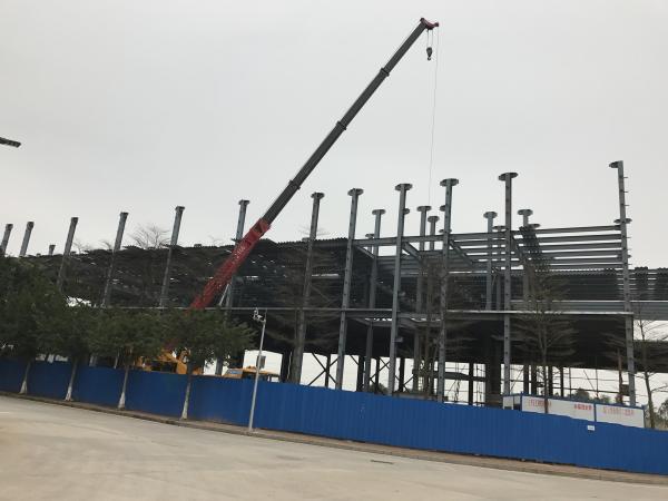 Multi Story Q345 Steel Frame Building Educational Facilities Construction With