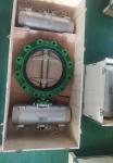 304 SS Presentation Dampers Pneumatic Butterfly Valve Presenting Double Flange