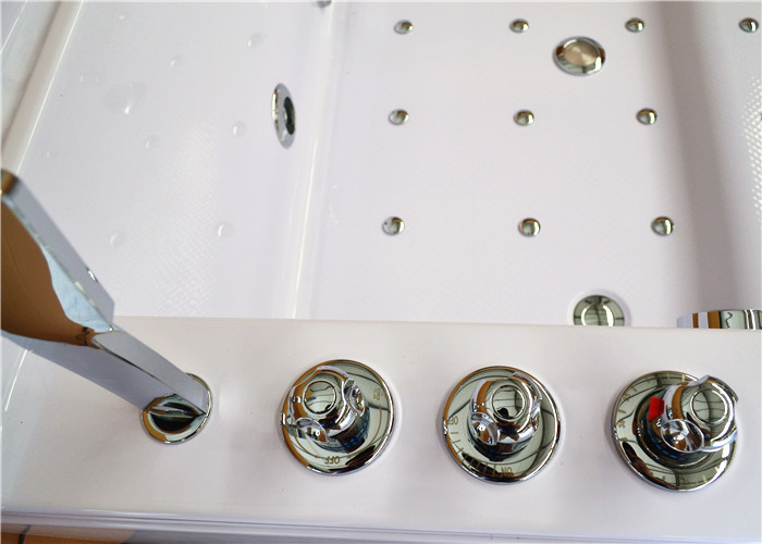 Double Glass Apron Jacuzzi Whirlpool Bath Tub With Air Switch Control
