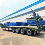 TITAN 4 Axle 100 Ton Lowbed Semi Trailer Low Bed Truck Trailer Loader for Sale