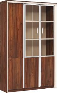 China Melamine Board Wood Look File Cabinet 1.3M 3 Doors ISO14001 wholesale