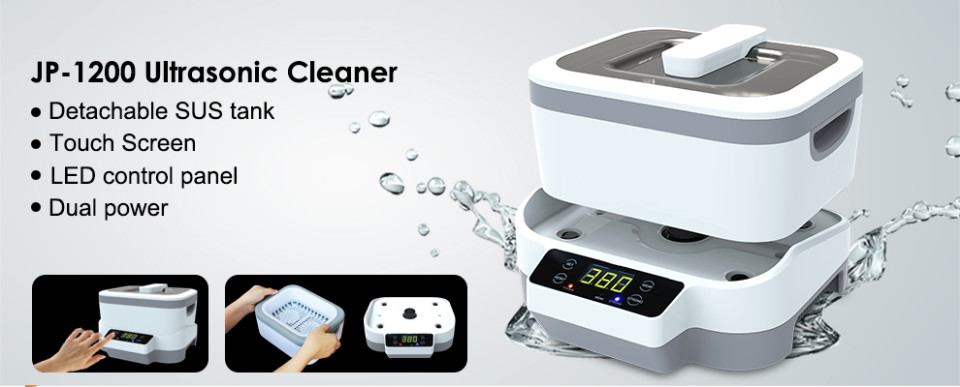 Detachable Household Ultrasonic Cleaning Machine Digital Timer 1200ml 40KHz Frequency