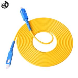 China 10M UPC SC-SC Fiber Jumper Cables , Fiber Optic Network Cable High Temperature Stability wholesale