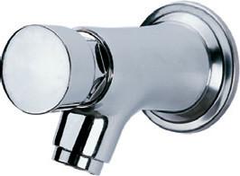 China Water Saving Chrome Self Closing Faucet Taps Wall Mounted for Home Hotel , HN-7H05 on sale