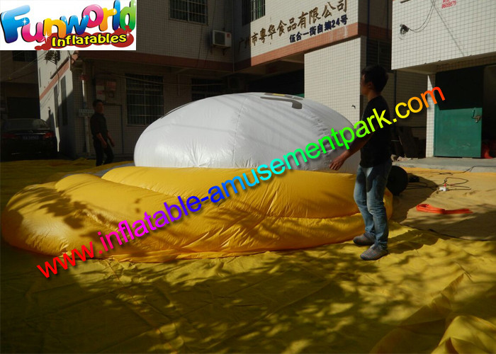 Advertising Inflatables UFO Helium Balloon With LED Lighting Decoration