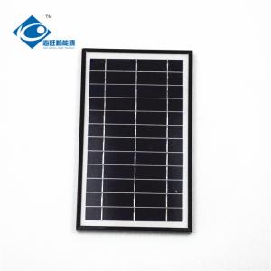 China ZW-7W Glass Laminated Solar Panel 7W 6V aluminum frame filexable solar charger wholesale