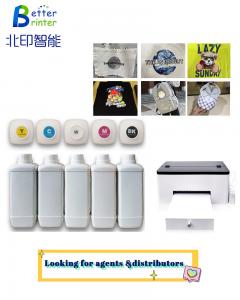 China Inkjet Printer T-shirt Textile Pigment Five Color Ink Printer Dtf Printer Film Ink For Epson L1800 Xp600 4720 i3200 on sale