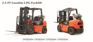 China 3m - 6m Lift Height Gasoline / Lpg Forklift Load Capacity 3 Ton Easy Operation wholesale