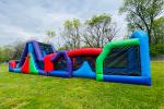 Large 40 Ft Outdoor Inflatable Obstacle Courses 5k Adults Kids Obstacle Course