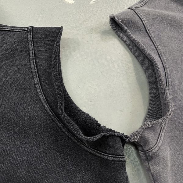 Retro Winter Washed Stir Fried Snowflake Distressed Effect Zipper Loose Edge Shoulder Mouse Bag Heavyweight Hoodie Hooded Vest