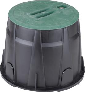 China Lawn Water Valve Box 10 Inch Round Sprinkler Control Box UV Stabilised Materials wholesale