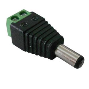 China Solar System CCTV Cable Accessories RG59 2.1mm Male Power Plug With Screw Terminals wholesale