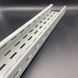 China Construction Material 2400x250x1.5mm Steel Slotted Powder Coated Cable Trays wholesale