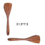Log Teak Kitchen Wooden Utensils Round Square Non Stick Pan Wooden Spoon
