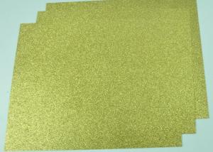 China Customized Glitter Cardstock Paper , Festival Use Double Sided Gold Glitter Card wholesale