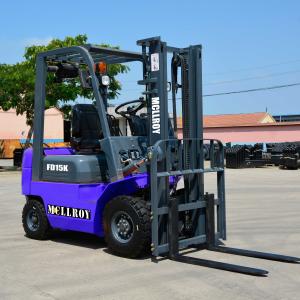 China 2255mm Overall Length 4 Wheel Diesel Forklift FD15 Small Forklift Truck wholesale