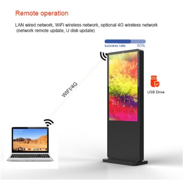 55 inch outdoor ultra-thin high brightness LCD screen advertising machine manufacturer wholesale