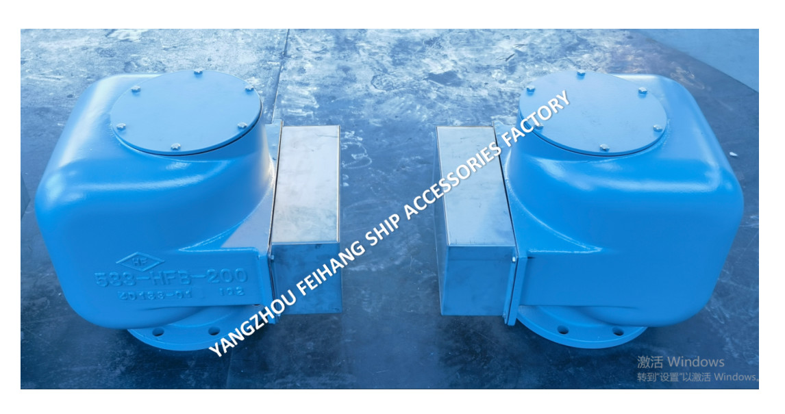 FLANGE CAST IRON FLOAT TYPE BALLAST TANK BREATHABLE CAP (WITH FIRE NET) MODEL 533HFB-200A