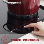 60cm Electric Ceramic Cooktop Burner Built In Black Glass Cooker With 4 Cooking