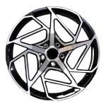 Staggered Satin Black/Machine Face model forged wheels for sale