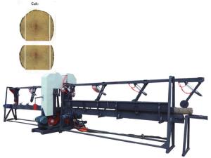 China Automatic Vertical Sawmill Twin Heads Bandsaw double cut for logs wholesale
