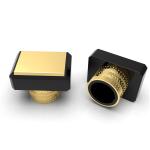 Simple And Fashionable Perfume Bottle Cap Zinc Alloy Custom Square 37x31mm