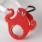 Promotional Silicone Bottle Opener Keychain / Rubber Soft PVC Drink Bottle