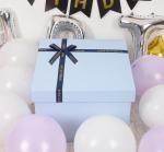 Customize End Boutique Luxury Paper Gift Box With Ribbon Lid for Birthday
