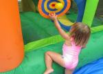 0.55mm Tarpaulin Plato Pool Slide Inflatable Water Parks