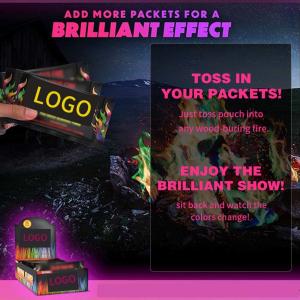 China MEKER Fire Color Changing Packets Create A Colorful Fire Show For Your Campfires wholesale