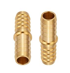 China 1/4&quot; To 3/16&quot; ID Brass Hose Barb Reducer , Mender Union Barb Fitting Reducer wholesale