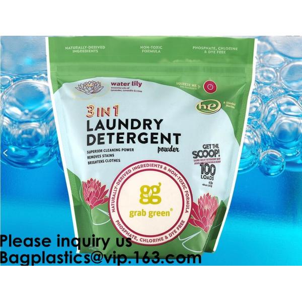 Custom Print Biodegradable Foil Packaging Soft Zipper Stand Up Bottom Gusset Plastic Drinking Pouches Bags With Straws