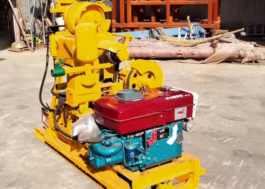 BW 160 Mud Pump Hydraulic Core Drilling Machine Diesel Power 80 Meters Depth