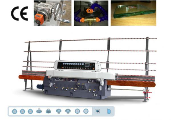 Quality 9 Spindles Glass Edger, Straight Line Glass Edging Machine,Straight Line Glass Edger for sale