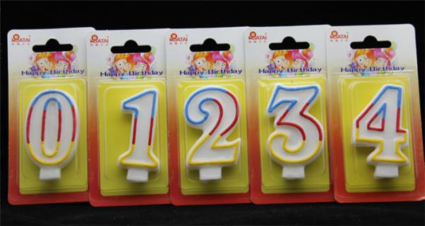 Best Selling-Factory Handmade Birthday Candles with 3 colors Edge with Origin