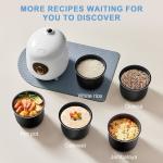 Cooker 3 Cups (Uncooked), 3D Heating and Fuzzy Logic, Healthy Nonstick Small
