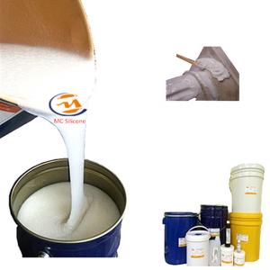 China Tin Based RTV Silicone Mold Rubber 30 Shore A White Silicone Liquid Rubber For Plaster Mouldings wholesale