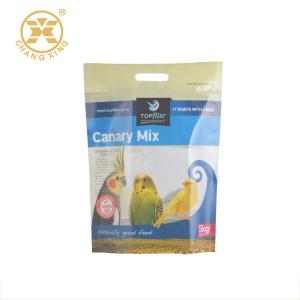 China Environmental Glossy PE Pet Food Packaging Bag 20kg 25kg Standing Zipper Pouch wholesale