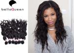 Double Drawn Natural Black Water Wave Hair Extensions Without Chemical
