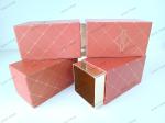 Recyclable Rectangular Cosmetic Paper Tube Orange For Gift