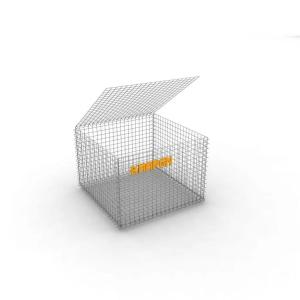 China 0.5x0.5 X 1.0m Galvanized Garden Gabion Steel Mesh Cage 3mm wholesale