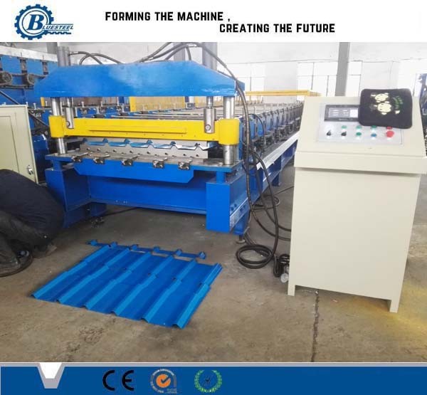 High Efficiency Chain Drive Metal Roofing Roll Forming Machine 5KW