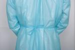 Chemical resistant surgical isolation gown disposable 2ply SPP lamination PE
