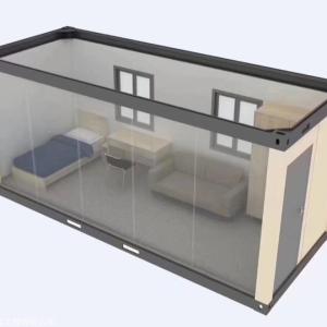 China Office Building Prefabricated Container House With Light Steel Frame &amp; Sandwich Panel wholesale