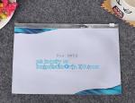 Zipper Slider Clear Pvc Bag For toothbrush bag, Stationery Ruler Set Packaging