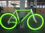 Color 700C Green Single Speed Fixie Gear Bike with Neon Nights Glow-in-the-Dark