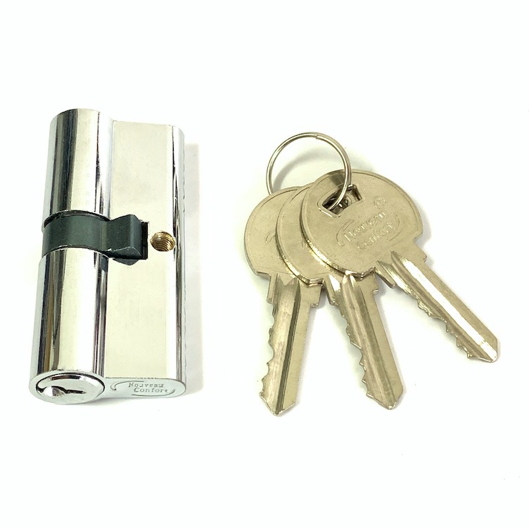 Double Open Zinc Cylinder Lock 70mm Secure Cylinder Lock Customized