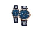 24 Jewels Couple Automatic Watch , Steel Automatic Watch With Genuine Leather
