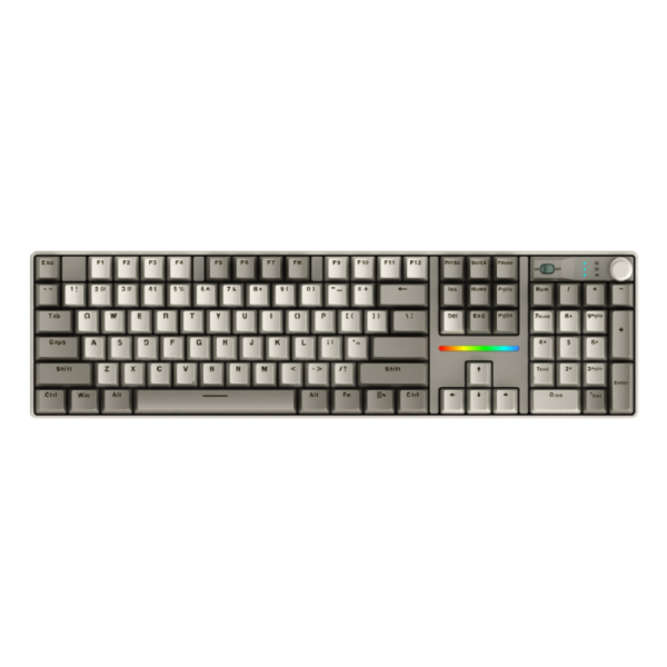 3-Mode Mechanical Keyboard, Hot-Swappable, 4000mAh, Full Anti-Ghosting, Mixed Color Keycaps, ABS Cover